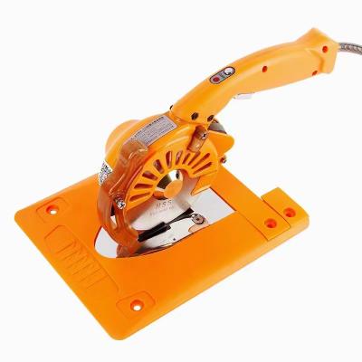 China Garment Electric Fabric Cutting Machine Direct Drive Round-Knife Speed ​​Adjustable Hand Push Cutting Machine for sale