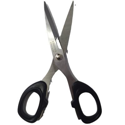 China Student Office Stationery Stainless Universal Cutting Steel Scissors With ABS Handle Household Tailor Clothing Scissors for sale