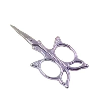 China Mini Small Embroidery Scissors Household Handwork Stainless Steel Embroidery Scissors Butterfly Craft Scissors Stationery Scissors for sale