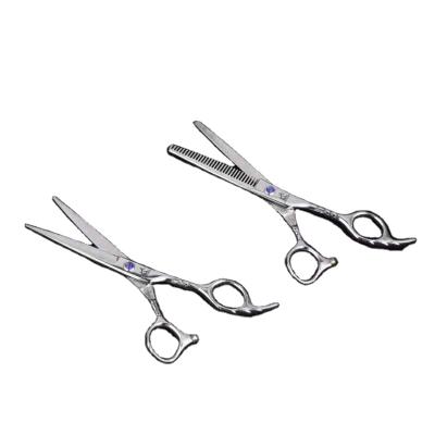 China Professional Barber Scissors Hairdressing Tool Salon Hair Cutting Scissors Pet Teeth Thinning Scissors Set for sale