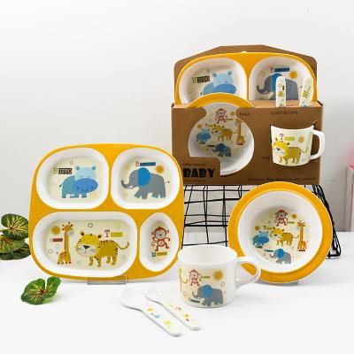 China Sustainable Complete Quality Service Style Melamine Dinner Sets For Kids for sale