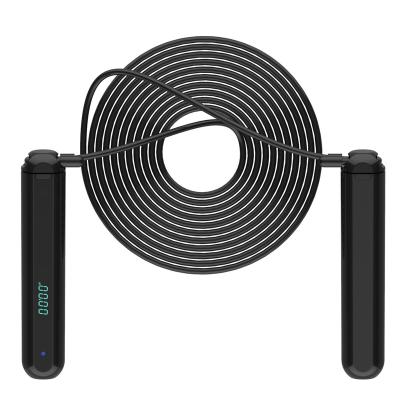 China Exercise Logo Manufacturers Custom Sports Fitness Heavy Speed ​​White Smart Jump Rope With LCD Counter for sale