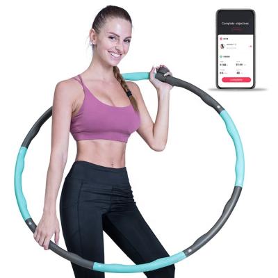 China New Design Home Electronics Fitness Equipment Home Electronics Non-Slip Wireless App Smart Tracking Polynesian Dance Ring Hoops for sale