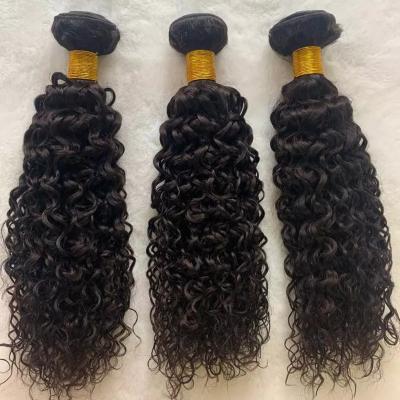 China Straight Brazilian Water Wave Hair 1 Bundles Virgin Mink 10A Unprocessed Water Wave Hair Bundles Natural Color for sale