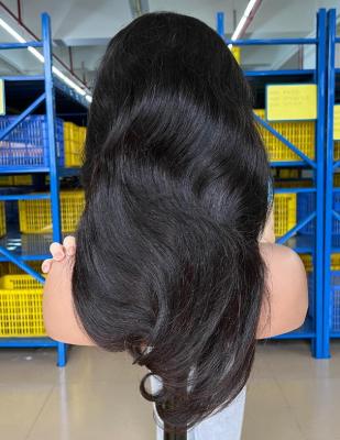 China Wholesale Straight Brazilian Hair HD Lace Front Wig, Virgin Cuticle Aligned Hair Full Lace Wig, 13x4 Lace Frontal Wig For Black Wome for sale