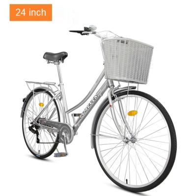 China Hot Sales High Quality Aluminum Steel Forever 24 Inch Speed ​​Single City Bike Urban Bicycles for sale