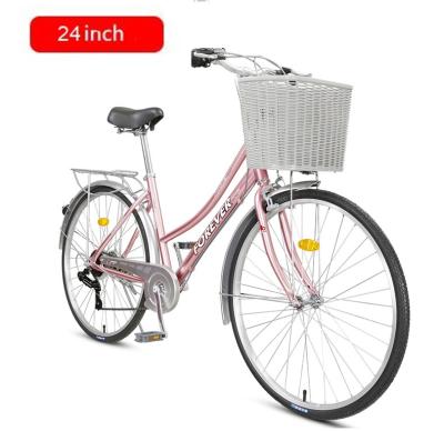 China Best Selling China Steel Forever 24 Inch Retro Single City Bike Speed ​​Cruiser Bikes Cheap Bikes for sale