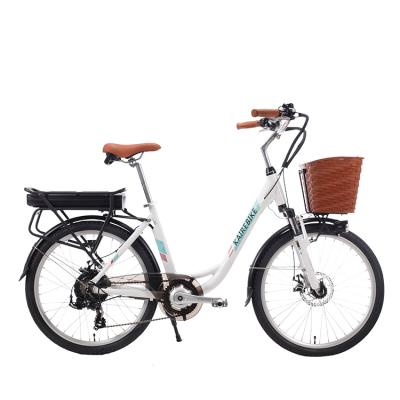 China High Quality Aluminum Alloy Long Term 24 Inch Aluminum Alloy Disc Brake Electric City Bike For Adult for sale