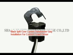 Black Split Core Current Transformer Easy Installation For Control / Load Center