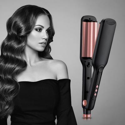 China OEM Outdoor Factory Wrinkled Chinese Hair Curler Croquettes Deep Wave Anti Scalding Triple Barrel Private Label Hair Curler Iron for sale