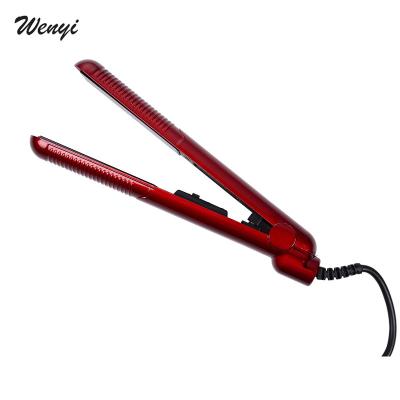 China Mini Hotel Hair Straightener and Curler Iron Curling Irons Styling Tools Professional Ionic Hair Curler Flat Iron with EU Plug for sale