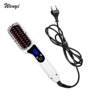 China 2020 Hotel LCD Straightening Irons Fast Straightening Hair Brush Straightener High Tech Hair Straightener Comb Hair Styling Tools for sale