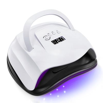 China hot sale 80W UV Nail Light Portable Nail Lamp UV Lamp Led Dryer Lamp Nail Polish Dryer 2 Hands With Handle LG-SX PLUS for sale