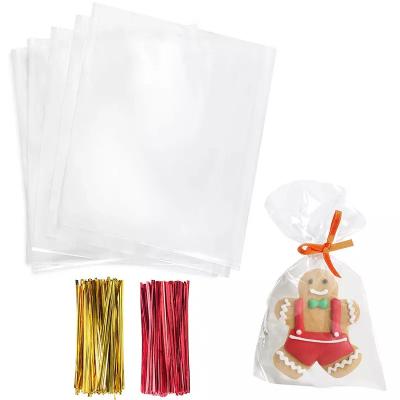 China Disposable Candy Treat Bags Cake Pop Wrappers Treat Bags Thickening Gift Plastic Bag For Chocolate Cookie for sale