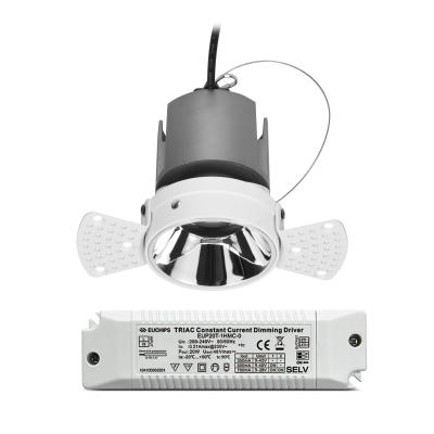 China Minimalist RS1090-0315-T2E Trimless Spotlight Adjustable Black Trimless Downlight LED COB Down Light for sale