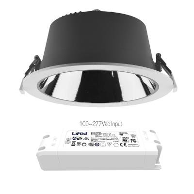 China Embeded RD3003 8 inch 30W 40W 100~277v input downlight led anti-glare led downlight anti-glare downlight for sale