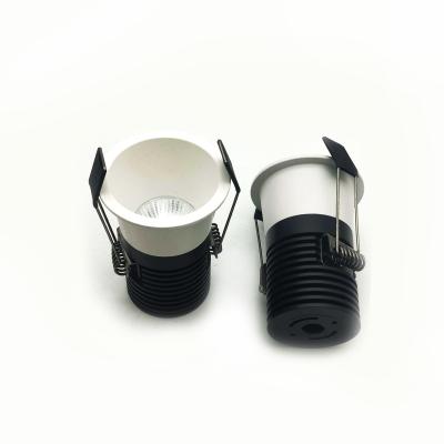 China Hotel Mini Pinhole LED downlight 3w 5W 7w 10W 12w with 70mm cut hole sizes 35mm 40mm 50mm 55mm 60mm 68mm led downlight for sale