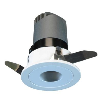 China Hotel Ra>85 2W 3W 5W 7W Recessed Led Spotlight With Small White Hole Mini Circle Mask Cob Led Spotlight 5W Replace 50W GU10 Fixture for sale