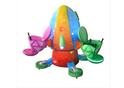 China Happy Jumping Coin Operated Rides / Kiddy Ride Machine Fiberglass Three Seats for sale