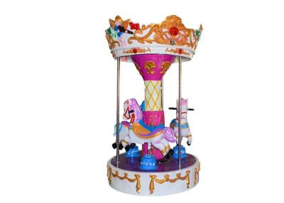 China Merry Go Round Carousel Coin Operated Kiddie Rides For Holiday Resorts for sale