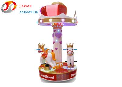 China Childhood Crown Carousel Kiddie Amusement Rides , Coin Operated Amusement Machines for sale