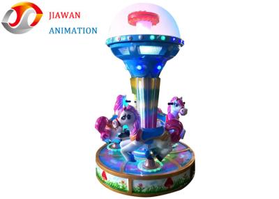 China Ice And Snow Carousel Coin Operated Horse Ride 400W Power With Three Seats for sale