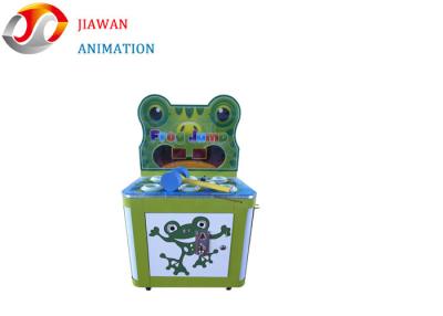 China LED Crazy Frog Coin Operated Arcade Machine 40KG Weight With 100W Power for sale