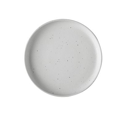 China Small Sustainable Dots Dinner Good Price High Quality Porcelain Dish Set Durable Glazed Dishes White Restaurant Ceramic Dishes for sale