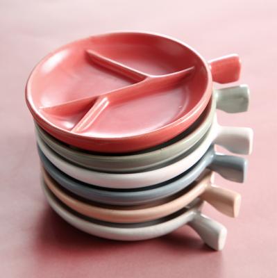 China Sustainable Serving Dish Restaurant Seasoning Cupboard For Mini Leaf Appetizer Dishes And Ceramic Dish Sauce Dish for sale