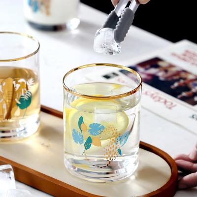 China High Quality Drinking Glass Mug Factory Animal Pattern Printing Transparent Glass Cup For Coffee Tea Milk for sale