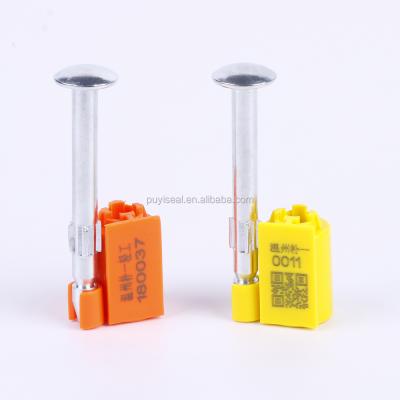 China Self Locking Seal Container ABS+ Safety Bolt Low Carbon Steel Plastic Gasket for sale