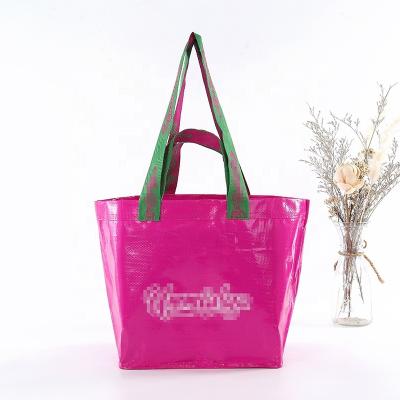 China Promotion Customized Promotional Recyclable Polypropylene PP Laminated Tote Shopping Carry Non Woven Fabric Bag for sale