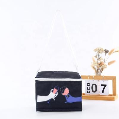 China Custom Logo Insulated Lunch Bag Ice Pack Oxford Cloth Peva Waterproof Bento Bag Portable Food Fruit Beer Picnic Tote Cooling Bag for sale