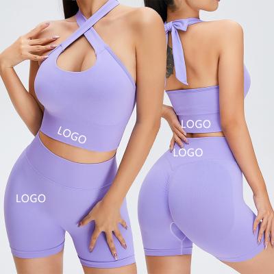 China Seamless Anti-Wrinkle Fitness Yoga Wear Women's Sportswear Running Quick Dry Clothes Workout Sets Gym Fitness Sets Women's Yoga Wear for sale