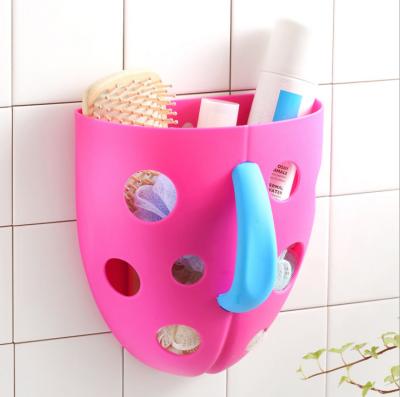 China Wall Mounted Design Baby Kids Bath Toy Organizer for Bath Shower Room 24*21.5*11cm for sale