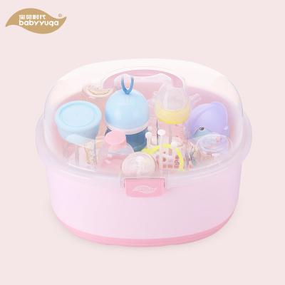 China Sustainable Baby Bottle Drying Rack With Cover Milk Feeding Accessories for sale