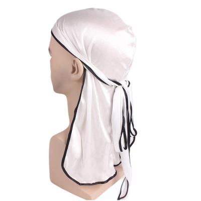 China HZM-18112 Designer Colorful Headband Supplier Custom Logo Silk Durag Headband HZM-18112 Durag for sale