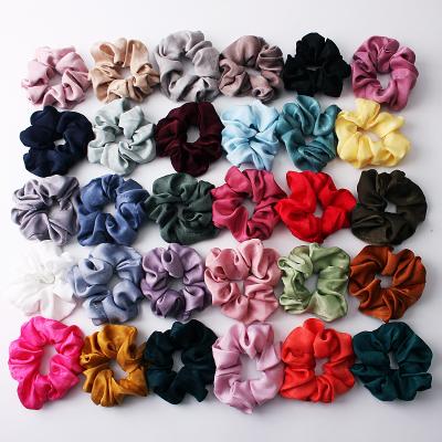 China HZO-18009 Promotion HZO-18009 Man Woman Kids Gift Satin Hair Scrunchies Hair Ties Silk Hair Bands Ties For Women Girls for sale