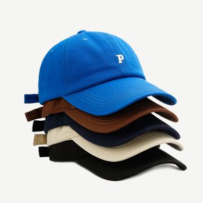 China Tide JOINT brand water face show pat street lovers baseball cap P-letter HZM-20031 soft top hat for sale