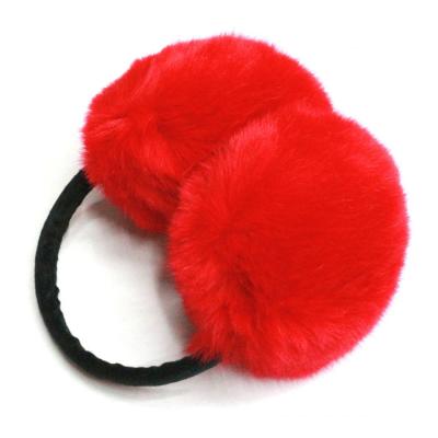 China HZE-13019-6 Men's Women's Red Ski Fashion Ear Muffs Kids Large Pompom Winter Warm Headbands for sale