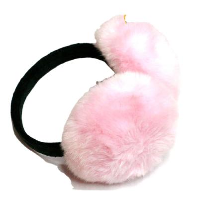 China HZE-13104 2021 Sale Winter Style Hamburger Man Girls Warm Warm Ear Muff Foldable Cute Fur Earmuffs for sale