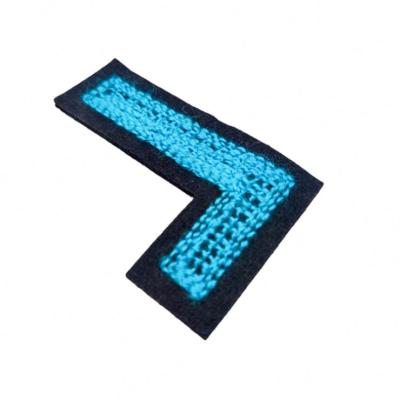 China New Arrival Embroidered Alphabet Chenille Letter Patches A-Z Letter Embroidery Patches For Girls Clothing for sale