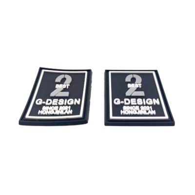 中国 China Manufacturer Cheap Price PVC Rubber Patch with Hook and Loop Backing 販売のため