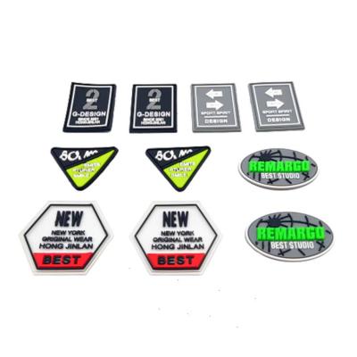 China Custom 3D Effect Rubber Logo Soft PVC Patches Badges With Hook And Loop Backing for sale