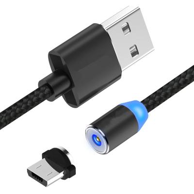 China Free Shipping Magnetic 2.4A Camera Micro USB Tie Down Braided Charging Cable Charger For Samsung for sale