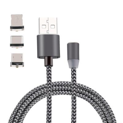 China Apple iPhone Magnetic Charging Cables Camera Cheap Price 3 In 1 Type C Micro USB Cable for sale