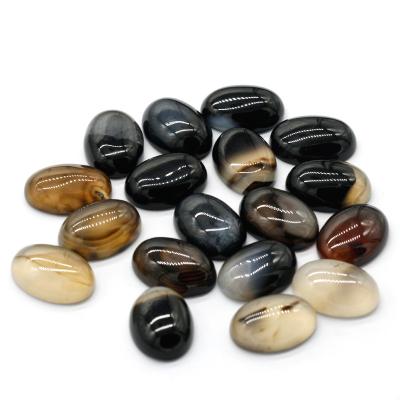 China Fire Brown Marine Agate Ring Face 13*18 Oval Cabochon Color or Loose Stone Ring Jewelry Accessories Wholesale Factory for sale