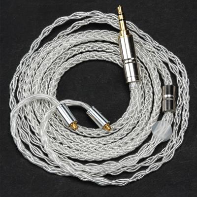 China In-ear mmcx /2pin 320 pieces of silver plating 8stand earphone upgrade cable for SE846 SE535 UE900 W60 W80 for sale