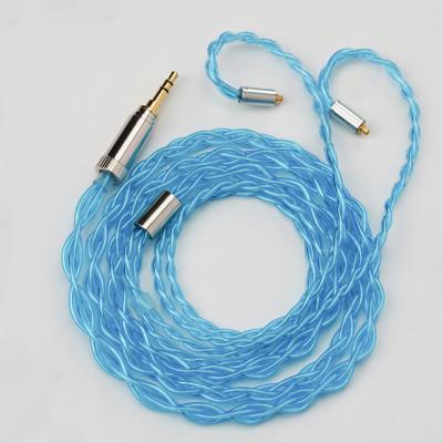 China In-Ear mmcx Headphone Upgrade Cable 4 Strand Silver for sale