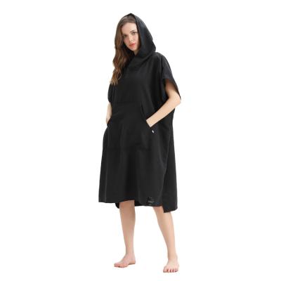 China Wholesale Compressed Microfiber Poncho Towel Hooded Adults For Sufers for sale